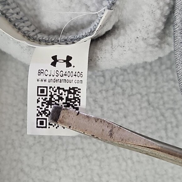 Under Armour Coldgear Loose Men's Size M 1/4 Zip Pullover Grey Activewear EUC LN - Picture 7 of 13